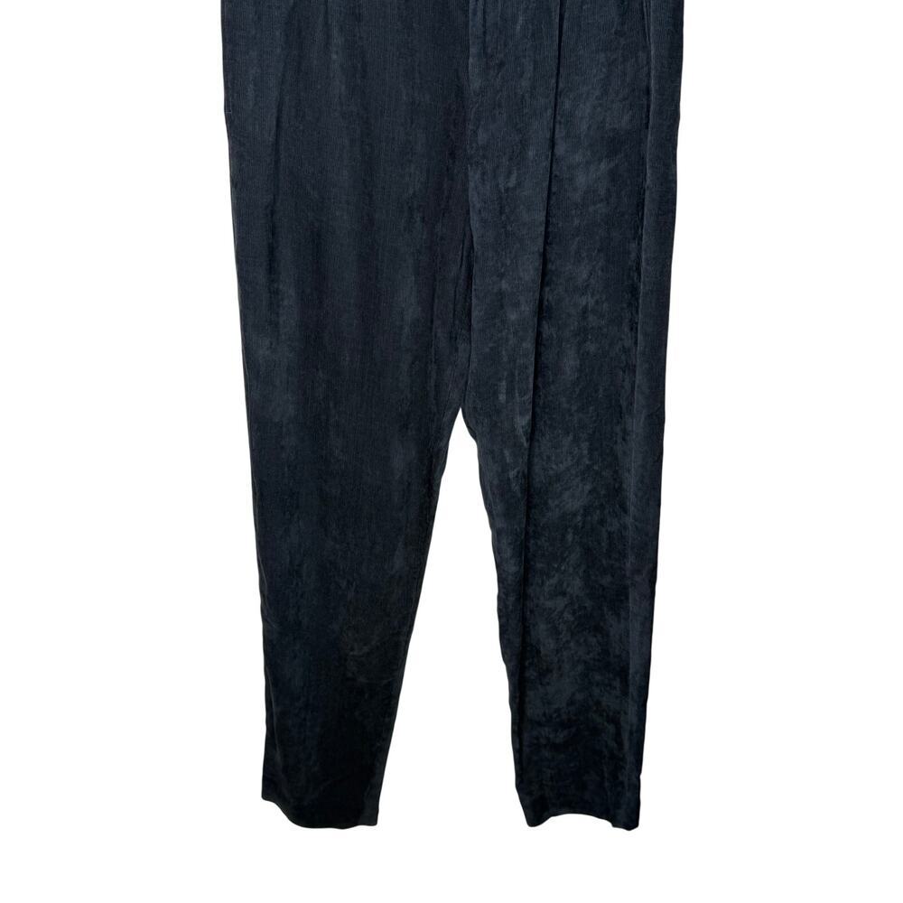 Isabel Marant Vilardo Corduroy High Waisted Belted Trouser Pants Faded Black 42 - Picture 5 of 10